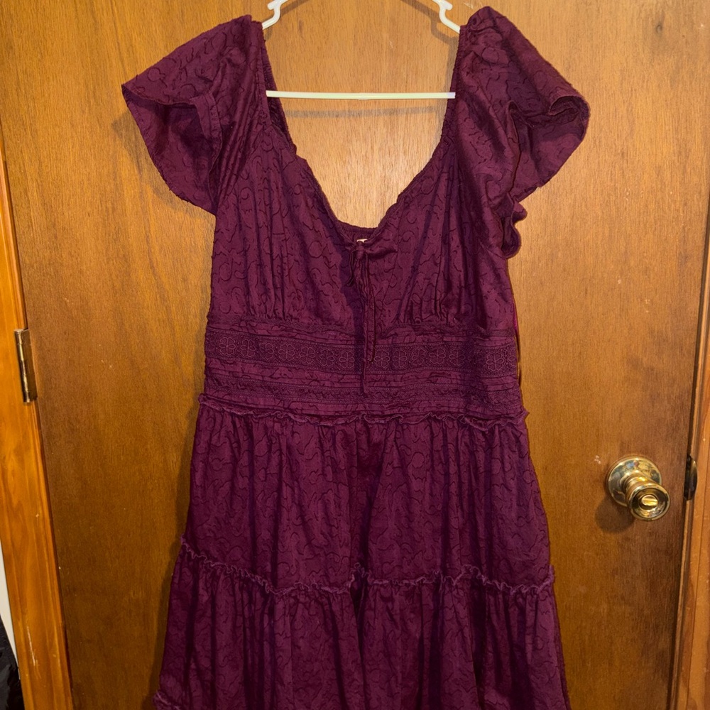 Macy's Deep Purple Midi Dress
